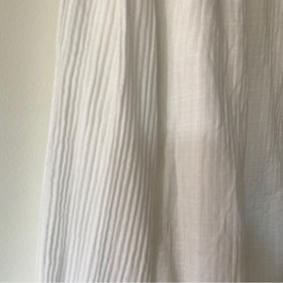 Raquel Allegra Blouse Shirt Frayed Collar White Size 0 UK 10 12 - Picture 11 of 11